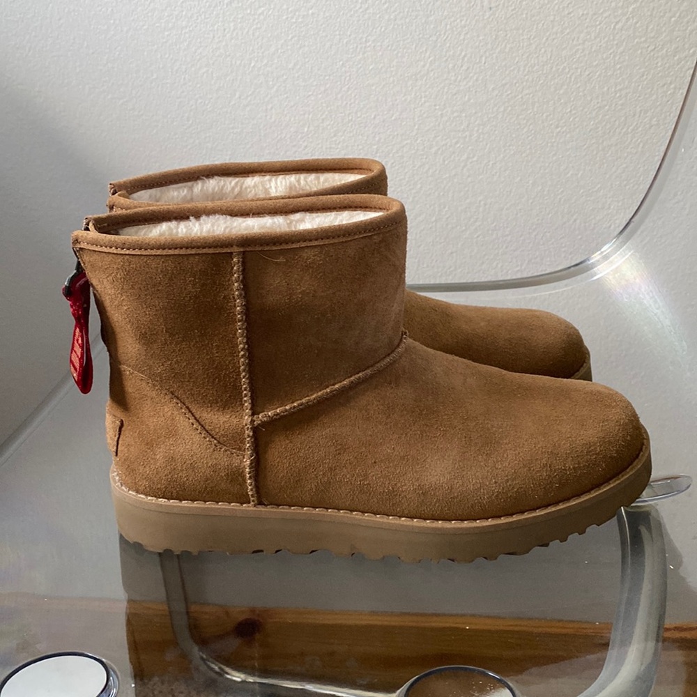 UGG mini boots with zipper
